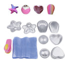 8 Pcs Metal Bath Bombs Molds with Shrink Bags Capper Bath Toys for DIY Craft