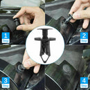 40 Pcs Auto Retainer Clips Car Fasteners Kit Push Pin Plastic Rivets bumper