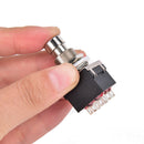9-pin 3PDT Guitar Effects Pedal Box Stomp Foot Metal Switch True Bypass black Bj