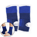 2x Ankle Foot Elastic Compression Wrap Sleeve Bandage Brace Support ProtectionT5
