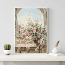 Painting By Numbers Kit DIY Window Flowers Canvas Oil Art Picture Craft