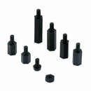 M3 Nylon Black Hex M-F Stand off Set Spacers/ Screw/ Nut Assorted Kit Bo YCT
