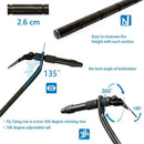 1Pcs Matte Black Iron Rotary C-Clamp Fly Tying Vise Fly Tying Fishing Begin