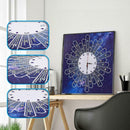 DIY Special Shaped Diamond Painting Novelty Flower Wall Clock Crafts Decor