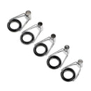 5pcs Stainless Steel Ceramic Fishing Rod Guides, Fishing Rod Top Tips