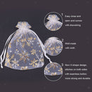 100pcs Luxury Organza Gift Bags Wedding Party Favor Jewelly Bead Packing Pouches