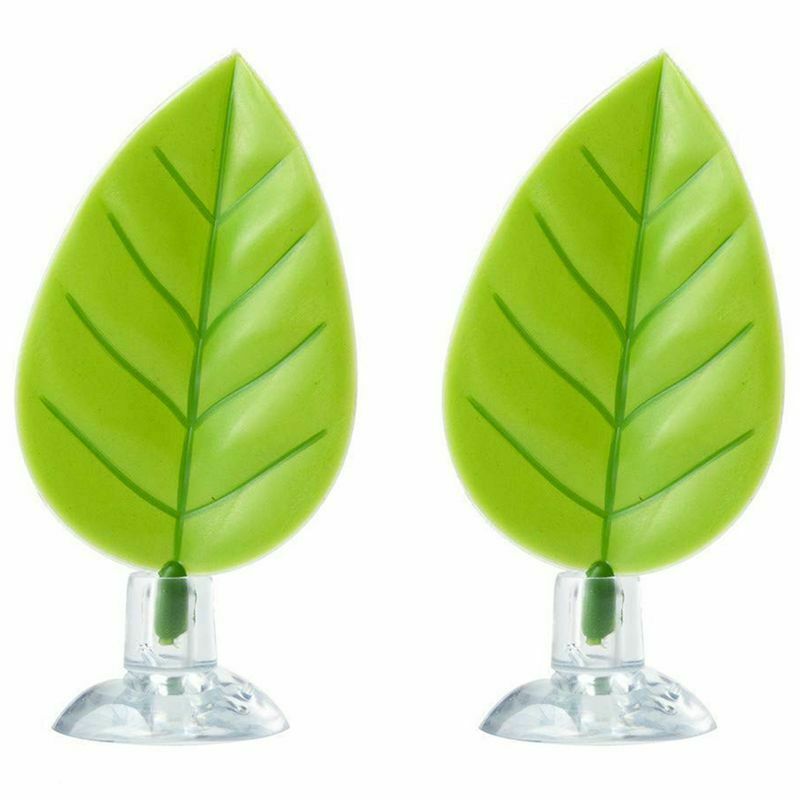 2 Pack Betta Hammock, Betta Fish Leaf Pad, Plastic Aquarium Plants With Suc J2M3