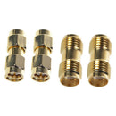 2 Pcs SMA Male to SMA Male Plug+ 2 Pcs SMA Female to SMA Female Jack RF Coa