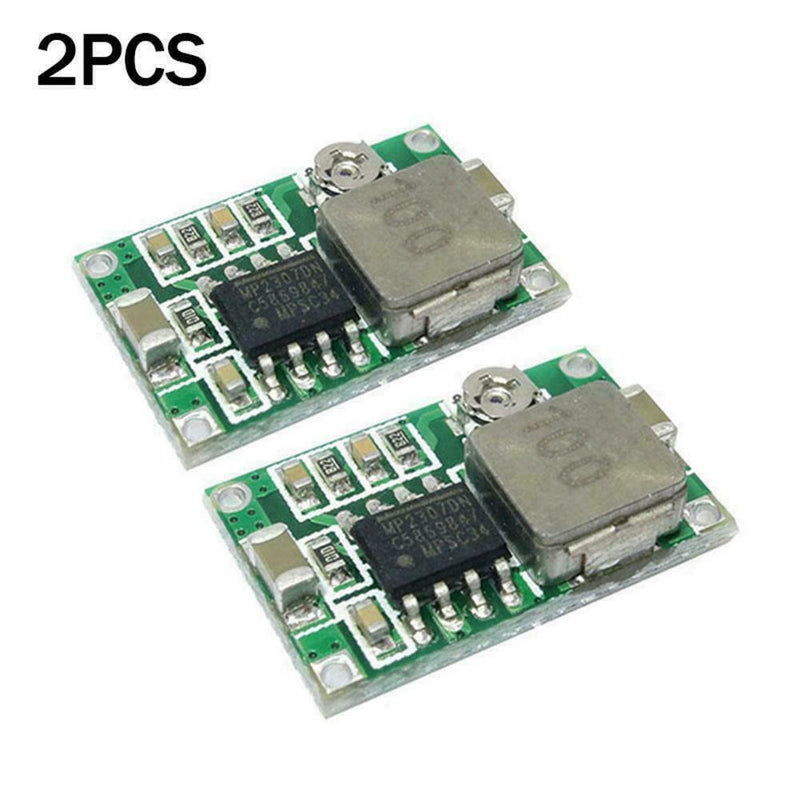 2pcs Mini360 3A DC Voltage Step Down Power Converter 3.3V Buck Module 5V 9V P3X4