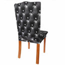 Removable Spandex Elastic Stretch Chair Covers Seat Cover, black