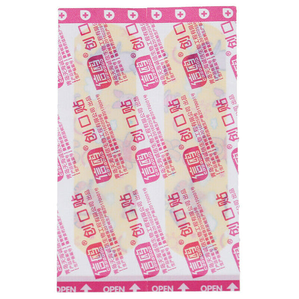 100PCS Waterproof Breathable Cute Cartoon Adhesive Bandages Wound DressingBX