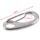 2PCS 304 Boat Marine Stainless Steel Egg Shape Spring Snap Hook  Quick Link P Gw