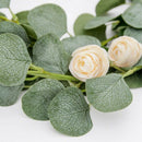 2Pcs Eucalyptus Garlands Artificial Greenery Garland Faux Silk Eucalyptus V T5U9