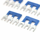 5Pcs TB-1503 15A 3 Postions Pre Insulated Terminal Barrier Strip Blue M&E