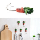 5Pcs Cactus Plant Pot Wall Housekeeper Hooks For Hanging Door Hanger S Vint F5A3