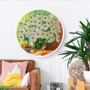 Daisy Mural Pink Tassels Special Shape DIY Diamond Painting Home Wall Decor