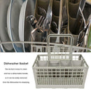 Universal Dishwasher Cutlery Basket High Capacity Plastic Gray Storage Box House