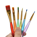 Set 6pcs Professional Painting  Acrylic Oil Watercolors Artist Paint Brushes Z