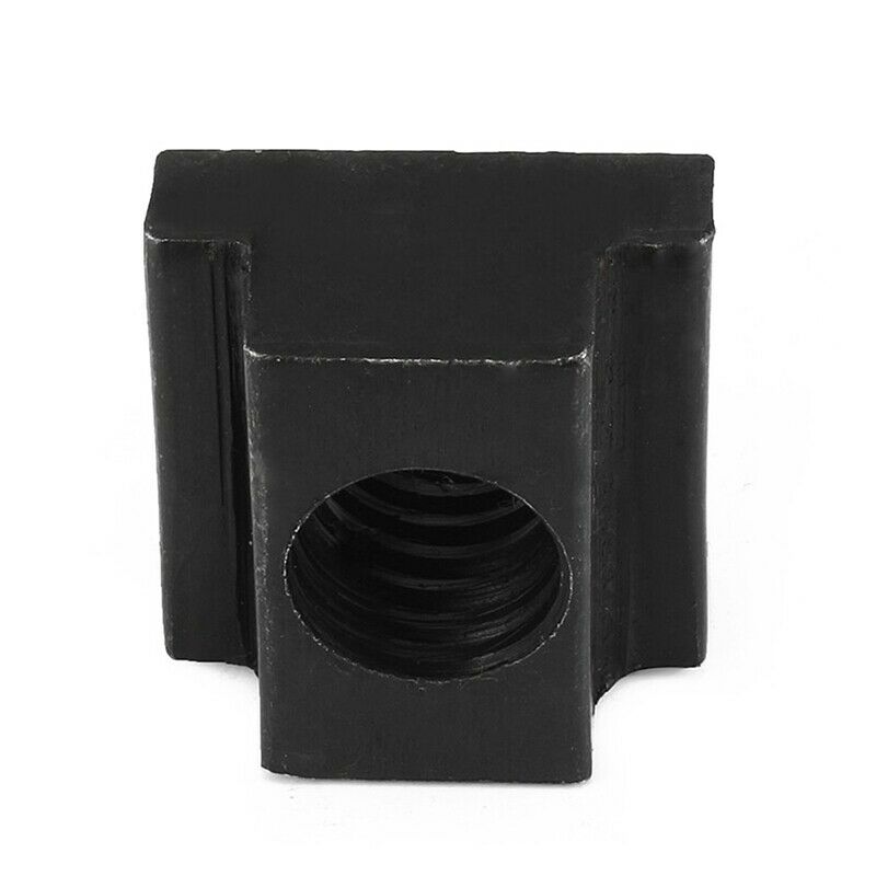 1/2-inch Steel T-Slot Nut Black Oxide Plated Grade 8.8 Tapped Through 5pcs E4K5