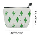 Pack Of 4 Canvas Coin Purse Change Cash Bag Zipper Small Purse Wallets, CactC7Y6
