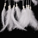 Handmade Dream Catcher with Feathers Hanging Decoration Craft Gift White
