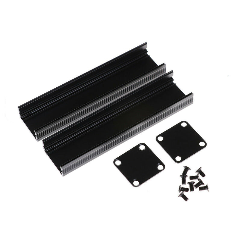 100*25*25mm Extruded PCB Aluminum Box Black Enclosure Electronic Project Case Cy