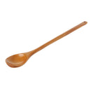 Long Spoons Wooden1 Pieces Korean Style 13 inches Natural Wood Long Handle Round