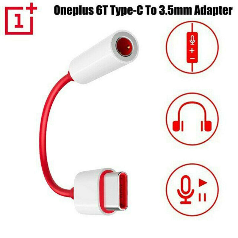 3.5mm To Earphone Jack Audio AUX Connector Adapter Cable  For OnePlus 6T 7 Pro