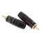 2x RCA Male Plug Solder Audio Video Cable Cord Adapters Connector