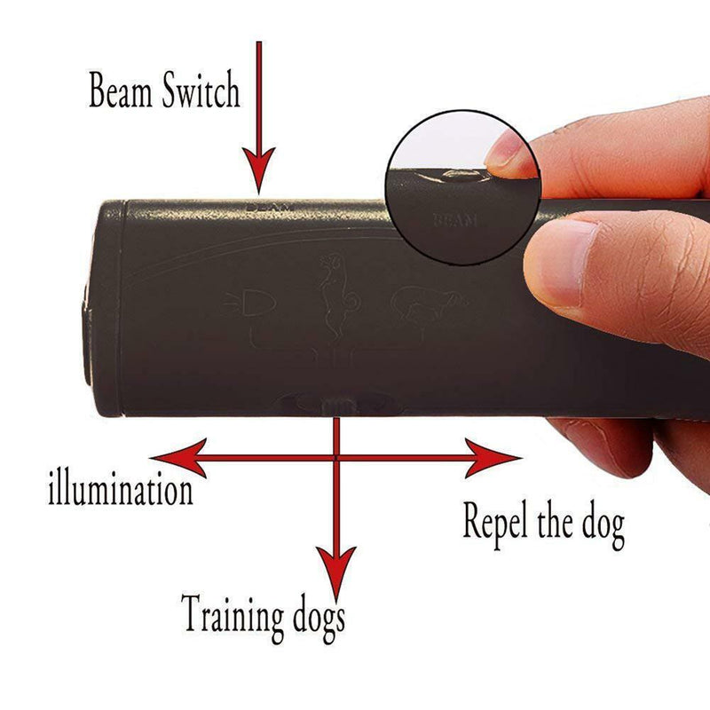 Ultrasonic Dog Repeller Trainer Anti Bark Handheld Pet Training Barking AU