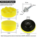 25x Burnishing Foam Sponge Beauty Polishing Wheel Pad Car Cleaner Set JYM