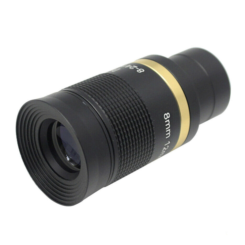 1.25inch Astronomy Telescope Eyepiece 8-24mm Zoom Lens, 60 Degree Wide Field of