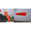 2pcs Waterproof Oxford Cloth Airport Windsock Orange Wind Sock Bag for Wind