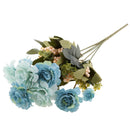 2 Pcs Artificial Peony Silk Flower Wedding Festival Home Decor Floral Decor
