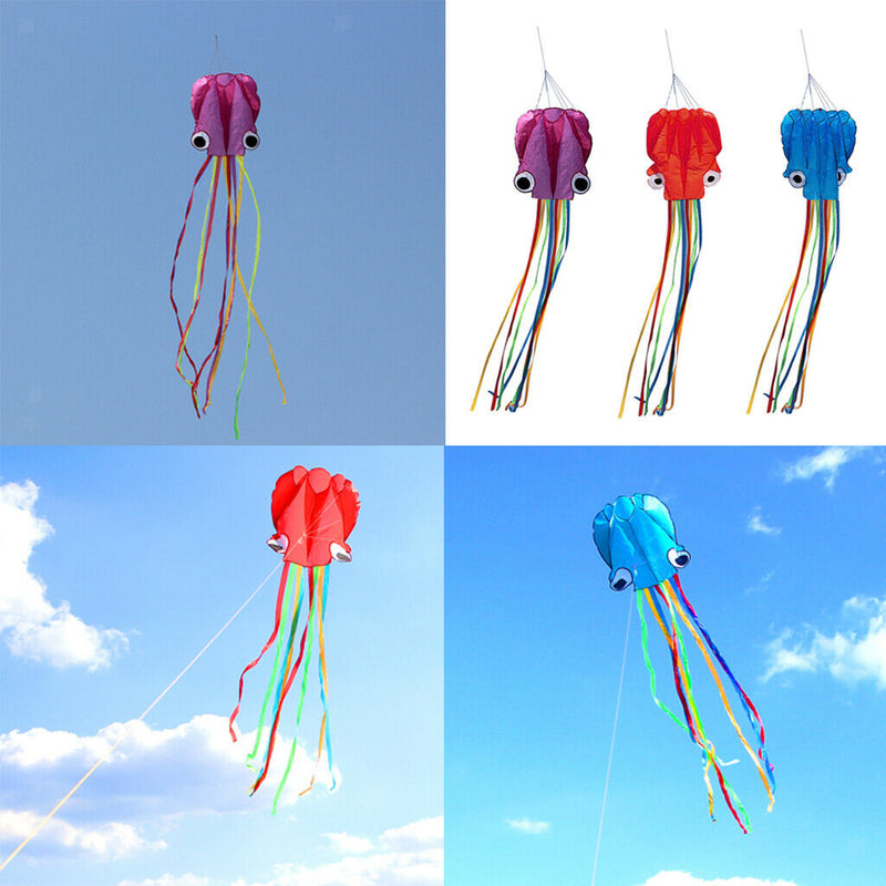 3 Pieces Software Octopus Kite for Children Kids Boys Girls Game Toys Gift