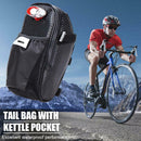 Portable Waterproof Bicycle Rear Seat Saddle Bag with Water Bottle Pocket