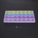 28 Slots Compartments Weekly Pills Box 7 Days Medicine Organizer Container Case