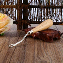 1Pc Crochet Needle Latch Hook Wooden Craft Hair Extension Hook 6.1 Supply S L6X4