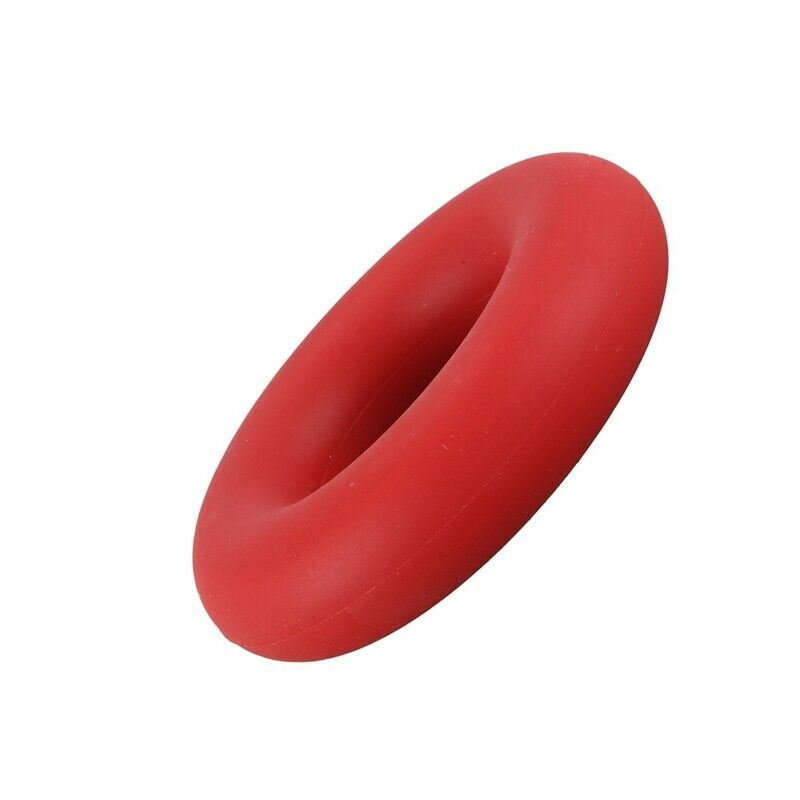 1 x O Shape Grip Hand Finger Forearm Strength Trainer Exerciser Gym, Red(50