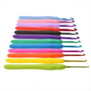30pcs Crochet Hooks Kit Yarn Knitting Needles Sewing Tool Ergonomic Grip Bag Set