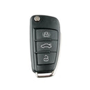 Car Remote Key Shell 3 Button Flip Folding Key Case Blank for Audi A3 A4 A6