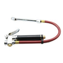 Air Tire Pressure Filler Dual Chuck Inflator Car Gauge 12inch Compressor Hose