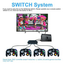 4 Ports Black GameCube Controller Adapter Accessories for Switch/Wii U/PC OZ