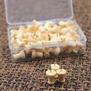 80pcs H-Shape Wood Decorative Push Pins, Wood Head and Steel Needle Point T G1A7
