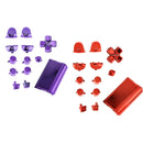 2Pcs Replacement Full Button Set for Sony PS4 Controller Parts, Red & Purple, L1