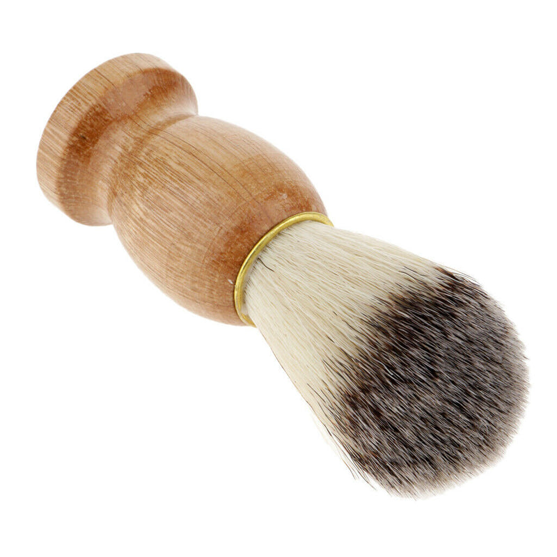 Men Gift Synthetic Bristle Hair Shaving Brush With Wood Handle Barber Tool