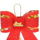 Best Christmas Tree Decoration Bow Christmas Ornaments Knot Flowers with bell  Z