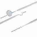 3pcs Dental Instrument Mouth Mirror Tweezers Probe Dental Mirror Tool Useful hfd