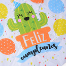 Spanish Happy Birthday foil Balloons Cartoon Cactus for Birthday Party Decor LJ