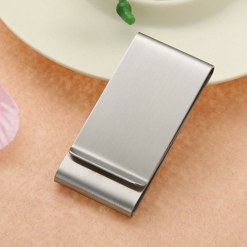 Fashion Stainless Steel Cash Clamp Holder Portable Money Clip Wallet